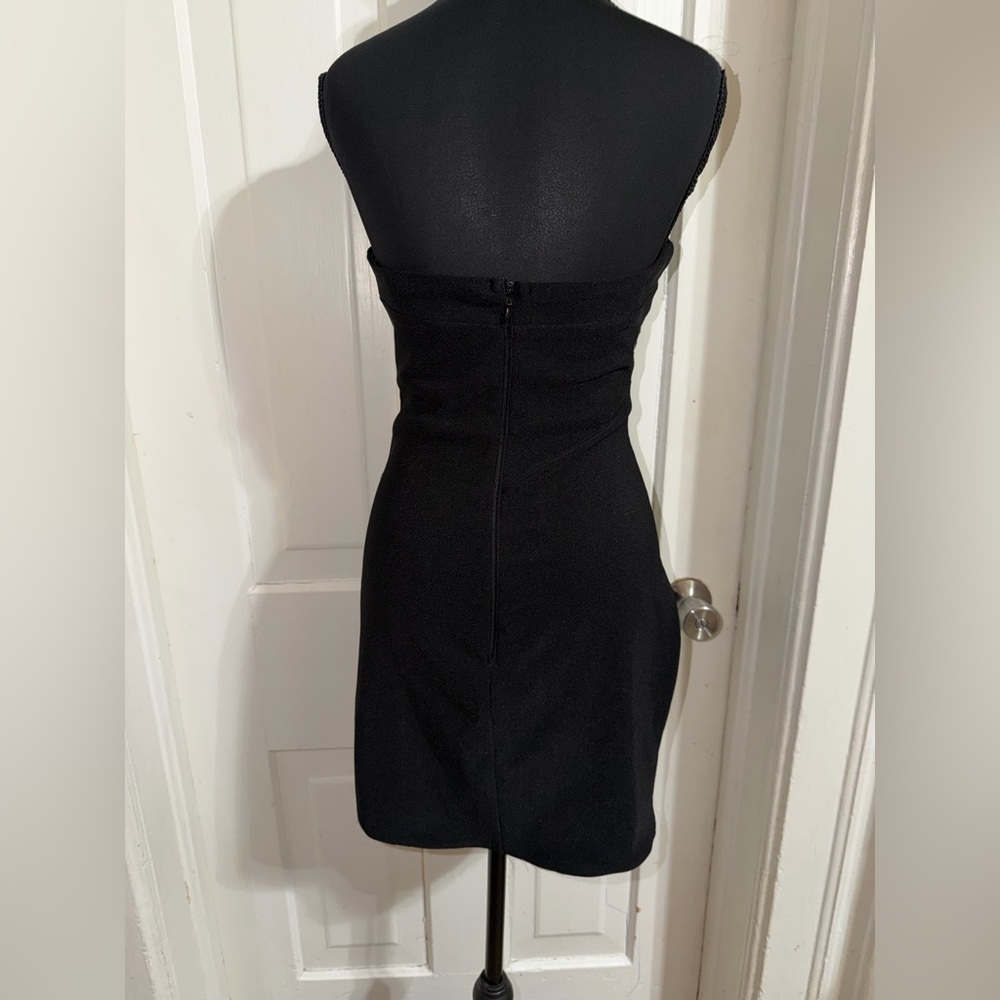 Women's size‎ 6 Lipsy Black Lace Mini Dress, casual, prom, date night - Picture 4 of 6